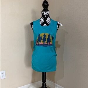 Ariat Turquoise Graphic Muscle Tee